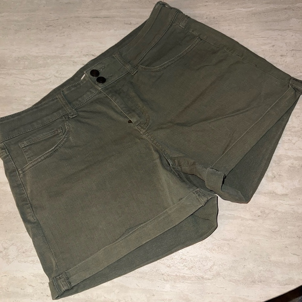 Olive Green Women's Shorts